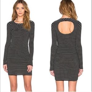 Chaser Striped Long Sleeve Mini Dress